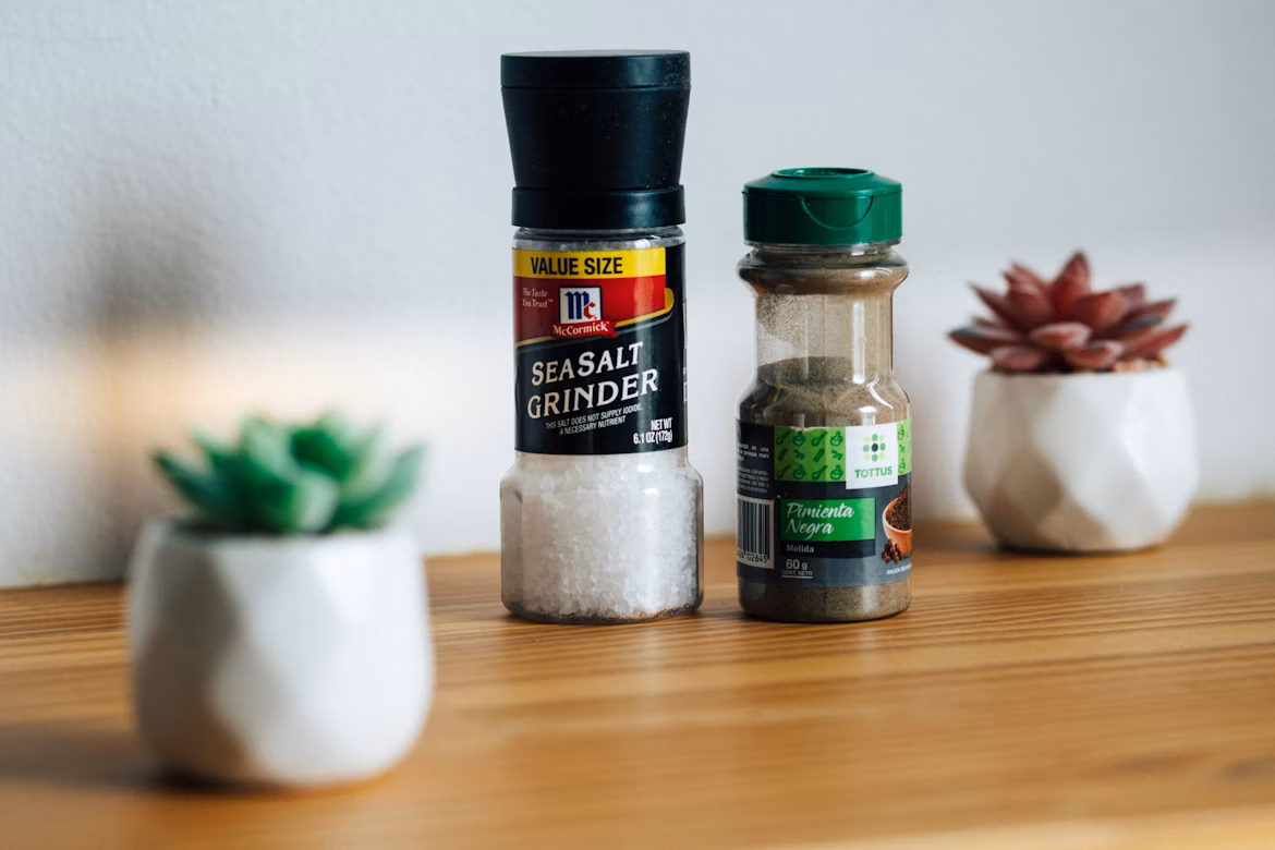 Colorful spice rack